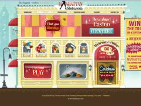 Manhattan Slots Website Screenshot